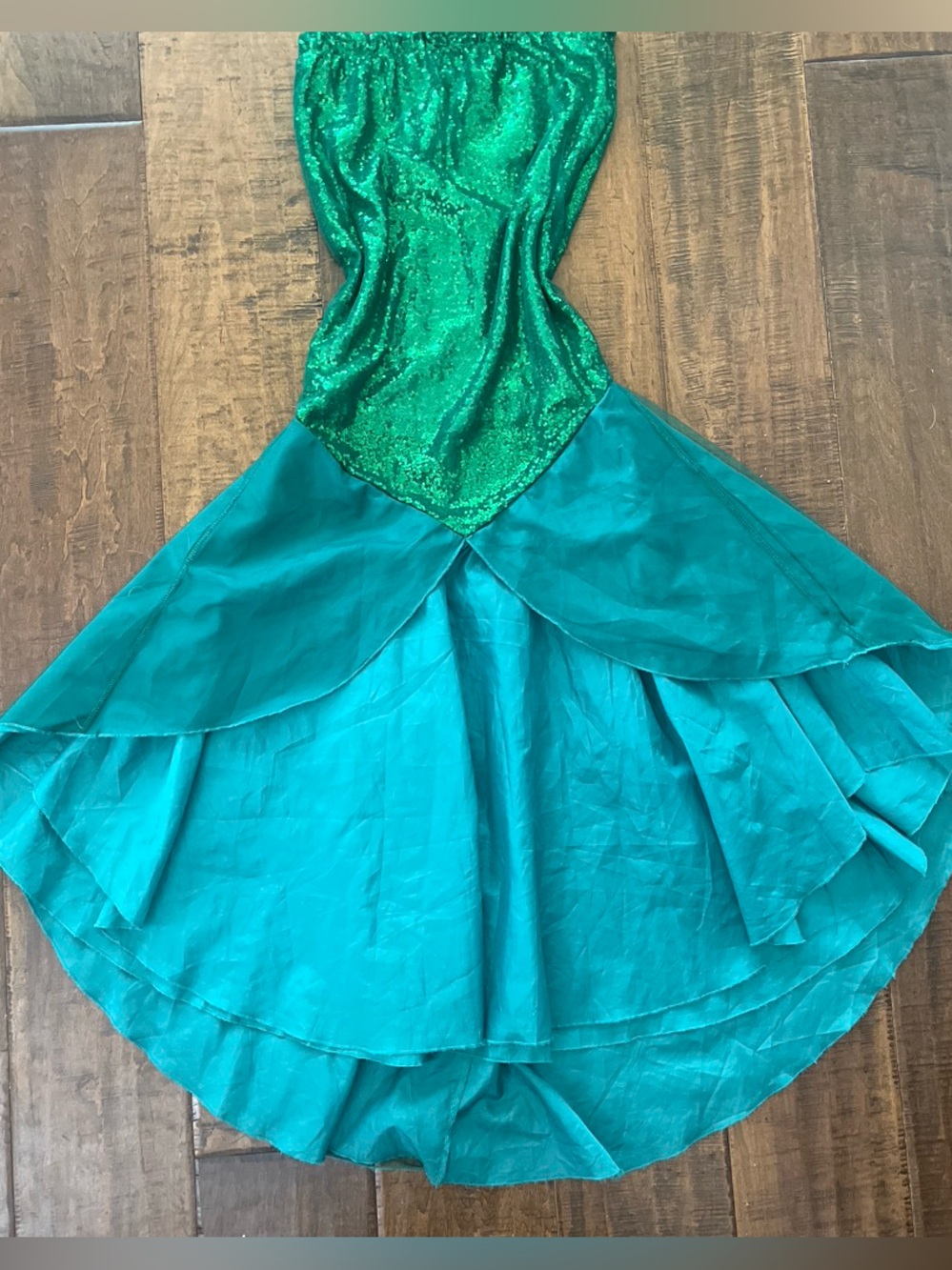 Adult Halloween mermaid sequined costume tail skirt Sz. XL